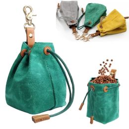 1PCS Pet Portable Dog Toy Bag Holder Walk Carry Outdoor Training snack bag Puppy two-handed free pull rope bag