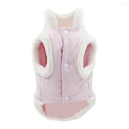 Dog Apparel Pet Plush Vest Girls Clothing Clothes Puppy Chest Coat Walk Warm High-grade Fluff Traction Harness Walking