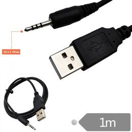 2024 new 1Pc New 2.5mm USB Charger Power Cable Cord for Synchros E40BT/E50BT Headphone J56BT S400BT S700 Easy To Use Durable CE1789 for Synchros