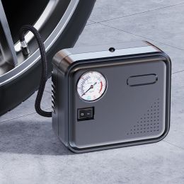 Tyre Inflator Portable Car Air Compressor DC 12V Auto Air Pump Pointer Type Tyre Pressure Display Electric Tyre Pump With Light