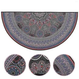 Bath Mats Welcome Semicircular Rug Cushion Entry Door Rugs Polyester Bohemian Entrance