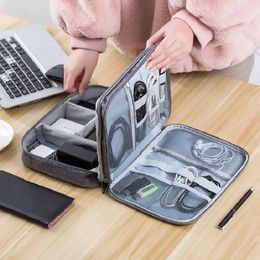 Storage Bags Cable Bag Travel Waterproof Digital Organiser USB Gadget Charger Plug Pouch Case Accessories Supplies