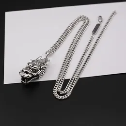 Necklace Earrings Set European And American Zodiac Dragon Head Pendant For Men Women's Necklaces