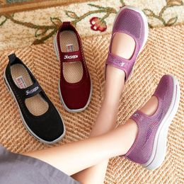 Casual Shoes Summer Elegant Women's Sneakers Breathable Cotton Loafers Tennis Female Soft Mom Working Outdoor Flats