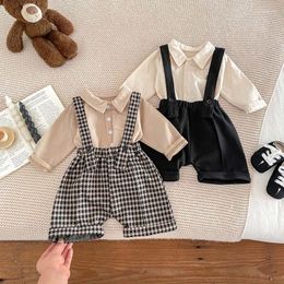 Clothing Sets Spring Baby Clothes Set Toddler Cute Bear Shirt Overall 2PCS Boys Blouse Suit