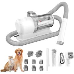 Dog Grooming Hair Vacuum Kit 13000Pa Strong Pet Clipper 2.5L Dust Cup Brush For Shedding 6 Trimmer Tools Home Drop Delivery Garden Sup Dh6Em