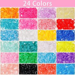 2000pcs Mini Hair Rubber Bands for Hair with Organizer Box Girl Hair Ties Colorful Hair Accessories for Girl Kids for Hearwear