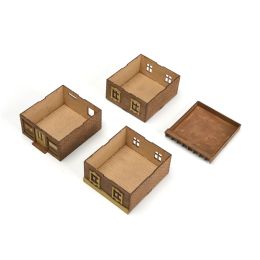 3D Wooden Puzzle Handicraft 1/72 Wooden Architecture Europe Style Villa DIY Buildings for Dioramas Landscape Layout Holiday Gift