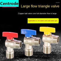 Bathroom Sink Faucets Large Flow Angle Valve Special For Gas Water Heater1/2IN 3/4IN Full Open Diameter Ball Core And Cold Stop Switch