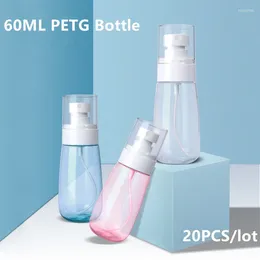 Storage Bottles UMETASS 60ML Empty Spray Refillable Fine Mist Plastic Liquid Containers For Cleaning Skin Care Products 20Pcs