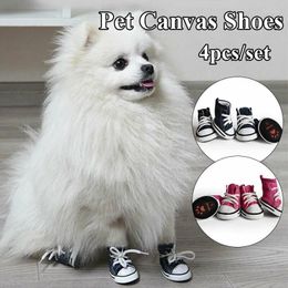 Dog Apparel 4Pcs Pet Summer Waterproof Non-slip Shoes Spring Cat Boots Puppy Booties Set Zapatos Para Perro