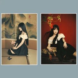 1/2Pcs/Set KPOP Seulgi Irene Wendy Joy Yeri Chill Kill Album Concept Photo Posters Self-adhesive Room Wall Decorative Stickers