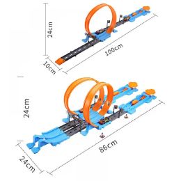 Railway Racing Track Play Set Mini Speed Racing Car Kits Educational Diy Race Careducational Interactive Boy Children Toy