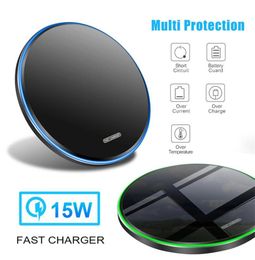 15W Universal Qi Wireless Charger for IPhone 8 Xr XS Max 11 12 13 Promax Fast Wireless Charge Mirror Pad Charging Samsung Huawei3496075