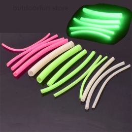 Fishhooks Luminous hose for squid hooks Fishing casing tube Fluorescent Plastic Glowing Glow bait lure Accessories DIY big octopus fish