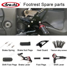 Arashi Spare Parts Adjustable Rearsets Replacement Shift Linkage Lever Gear Selector Motorcycle Footrest Spare Parts Foot Pegs