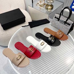 luxury shoes Women slipper flats top design Tribute Flat Sandals Lady Beach Sandal Casual Slippers Ladies Comfort Walking Shoes 35-43