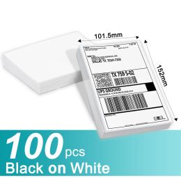 Paper Phomemo A6 Shipping Label Sticker 4"x6" DIY Thermal Label Adress Barcode Home forD520 241 246S Printer 100 Pcs