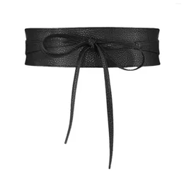 Belts Dress Decor Lightweight Gifts PU Leather Durable Portable Wrap Around Women Waistband Bowknot Tie Delicate Belt Corset Wide