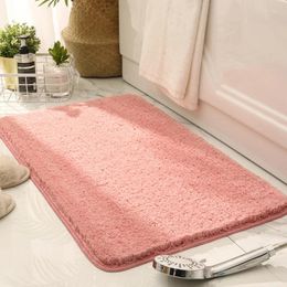 Bath Mats Modern Beatiful Color Bathroom Carpet Super Soft Non-Slip Toilet Shower Room Rug Simple Decor Quality Thick Washable