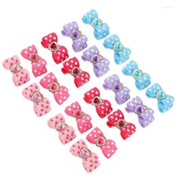 Dog Apparel Hair Bows Pet Bow Rubber Band Easy To Use For Small Dogs