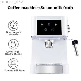 Coffee Makers CM1697 coffee machine Italian semi-automatic household commercial coffee machine Steam milk foam 20bar new Y240403