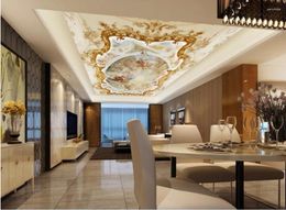 Wallpapers Yellow Ceiling Wallpaper 3D Wall Murals For Living Room Mural Angel Ceilings Custom Po Paper