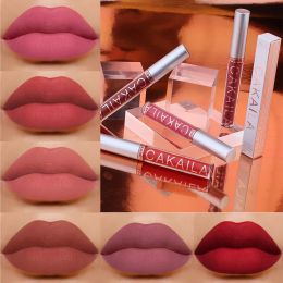 Matte Velvet Lip Glaze Waterproof Long Lasting Not EasyTo Fade Lip Gloss Silky Smooth Lipstick Makeup Sexy Women Lip Balm Gift