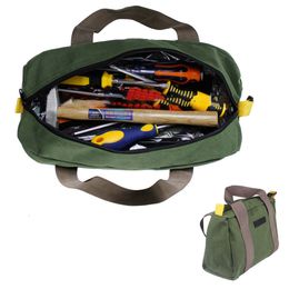 High-Capacity Tool Handbag Multifunctional Canvas Storage Tools Electrician Wrench Screwdriver Organizer Bags Tools Tote Bags
