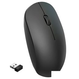 Mice 2.4G Wireless Business Mouse For Pc Computer 800-1200Dpi White Wifi Optical Usb Laptop F0024 Drop Delivery Computers Networking K Otjgc