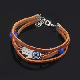 Game The Last Of Us Part 2 Ellie Dina Hamsa Bracciale Evil Eye Beads Braccialetti in pelle Braccialetti per donne uomini cospy gioielli