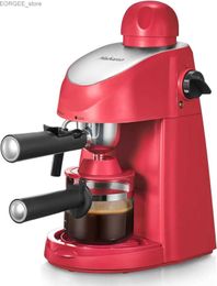 Coffee Makers Machine 3.5Bar Espresso Coffee Maker Espresso and Cappuccino Machine with Milk Frother (Red) | USA | NEW Y240403
