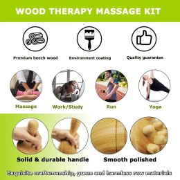 Wooden Swedish Massage Cup Mushroom Massager Wood Therapy Massage Tools for Anti Cellulite,Lymphatic Drainage,Muscle Relaxation