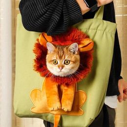 Cat Carriers Cartoon Unique Puppy Carry Bag Handbag Shoulder Soft Carrying Dogs Backpack Portable Girl Transporter Dla Kota Pet Items