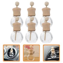 6 Pcs Car Aromatherapy Bottle Scent Diffuser Scented Compact Essential Oil Diffusers Empty Glass Delicate Perfume