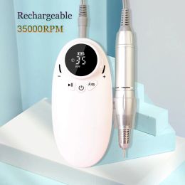 Kits Rechargeable Nail Drill Hine 35000 Portable Nail Drill Polisher for Manicure Pedicure Nail Drill Gel Cuticle Callus Remove