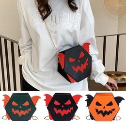 Party Decoration Halloween Crossbody Bag Little Devil PU Leather Purse Novelty Shoulder Funny Bat Wing