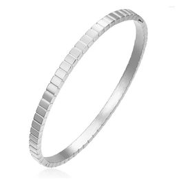 Bangle Brand Square 4Mm Cubic Zirconia Tennis Bracelets For Woman Sier Color Princess Cut Cz Bridal Trend Jewelry Drop Delivery Dhh8U