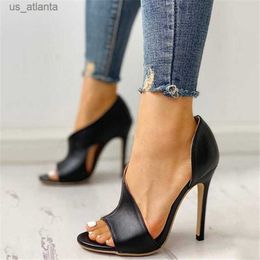 Dress Shoes Ladies Summer Sandals Fashion Solid Colour Casual Open Toe Super High Heel Fish Head Pumps Rome Peep Sexy Heels Gladiator H240403VRFA