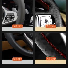 Braid Car Steering Wheel Cover For Skoda Citigo Roomster Fabia Octavia Superb Karoq Rapid Steering Wrap Car Accessories