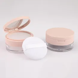 Storage Bottles 20g Empty Plastic Powder Box Handheld Loose Pot With Travel Jar Sifter Sieve Portable Mesh Makeup Cosmetic Container R2Y5