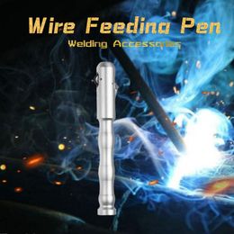 Tig Pen Finger Feeder Rod Holder Filler Wire Pen Wire Transfer Pen Aluminum Alloy Welding Wire Feeding Pen Welding Accessories