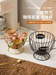 Kitchen Storage Nordic Style Coffee Rack Light Luxury Household Snack Candy Cafe Bar Display