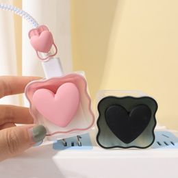 3D Love Heart Charger Protector Cover for Apple Charger 18W 20W Silicone Case Cable Winder For iPhone Power Adapter Sleeve