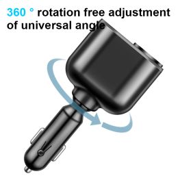 SEAMETAL Car Cigarette Lighter Socket Splitter Charger USB PD QC 3.0 Quick Charge 12V 66W Car Type C Charging Power Adapter Plug