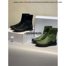 the row shoes 2023 New The Row Silk Thick Sole Socks Boots for Womens Minimalist Comfort Versatile Slim Round Head Martin Boots high quality high quality