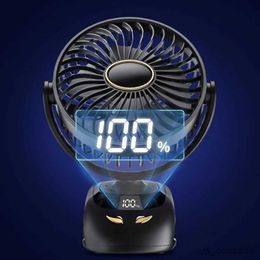 Electric Fans 3000mAh Portable Clip Fans USB Rechargeable Wireless Handheld Desk Fan 90 Rotation Cooling 5 Speed Quiet Small Fan for Home