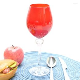 Wine Glasses European High Foot Red Glass Primary Colour Handmade Transparent Bar Personalised Wedding