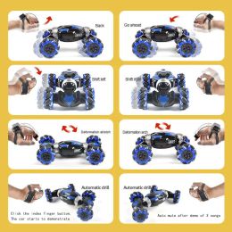 Gesture Sensing Electric RC Cars Children Toys for Boys 4x4 4wd Off Road Vehicles Kids Dual Remote Control Stunt Car Drift Truck