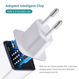Phone USB-C Fast Charger 65W GaN PD QC3.0 Type C Dual Post EU/AU/US/UK Plug Wall Charging Block Adapter Universal For iPhone 13